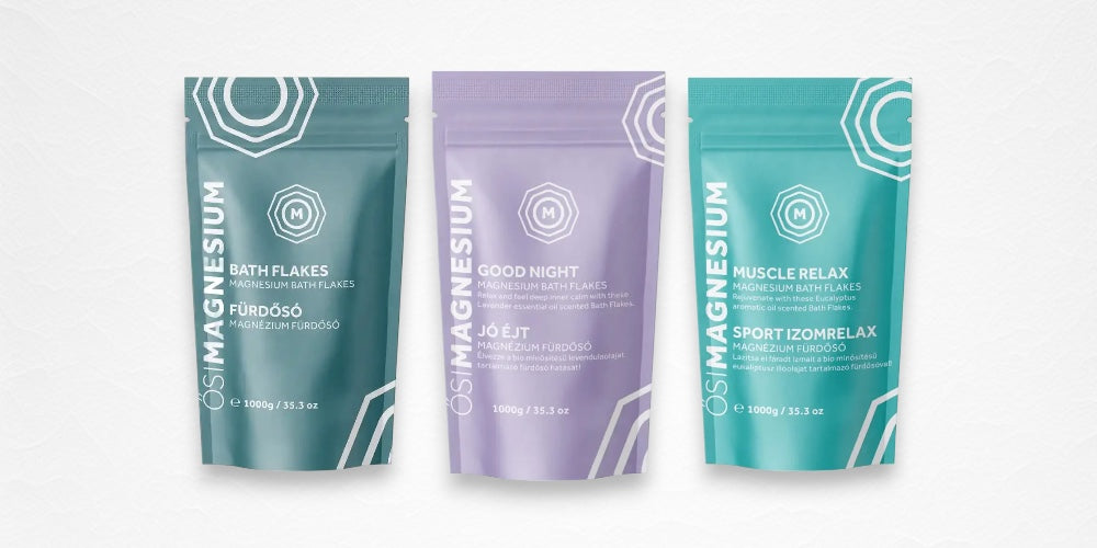 Zakken gevuld met magnesium vlokken