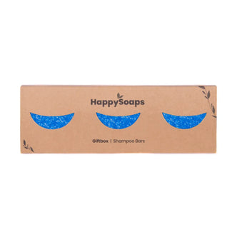 HappySoaps 3x Shampoo Bar In Need of Vitamin Sea Giftbox (1 jaar voorraad)
