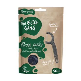 The Eco Gang Flosstokjes Houtskool