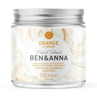 Ben en Anna Tandpasta Orange in glas