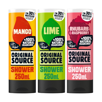 Original Source Mango, Lime & Raspberry Variety Pack 3 Stuks