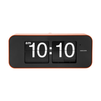 Oranje Flip Wide Wandklok