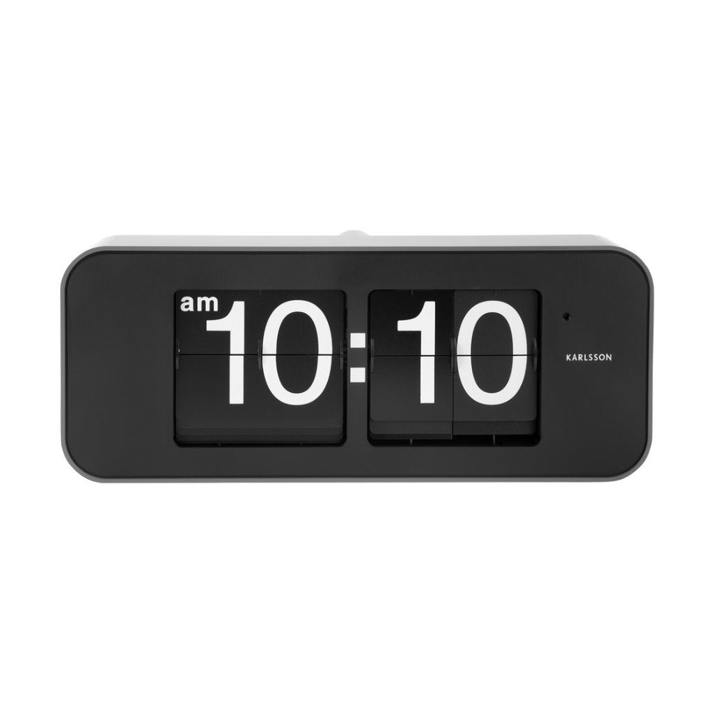 Retro Zilver Flip Klok Wand