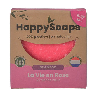 HappySoaps La Vie en Rose shampoobar in kartonnen verpakking