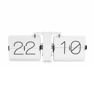 Witte Flip Klok Wall