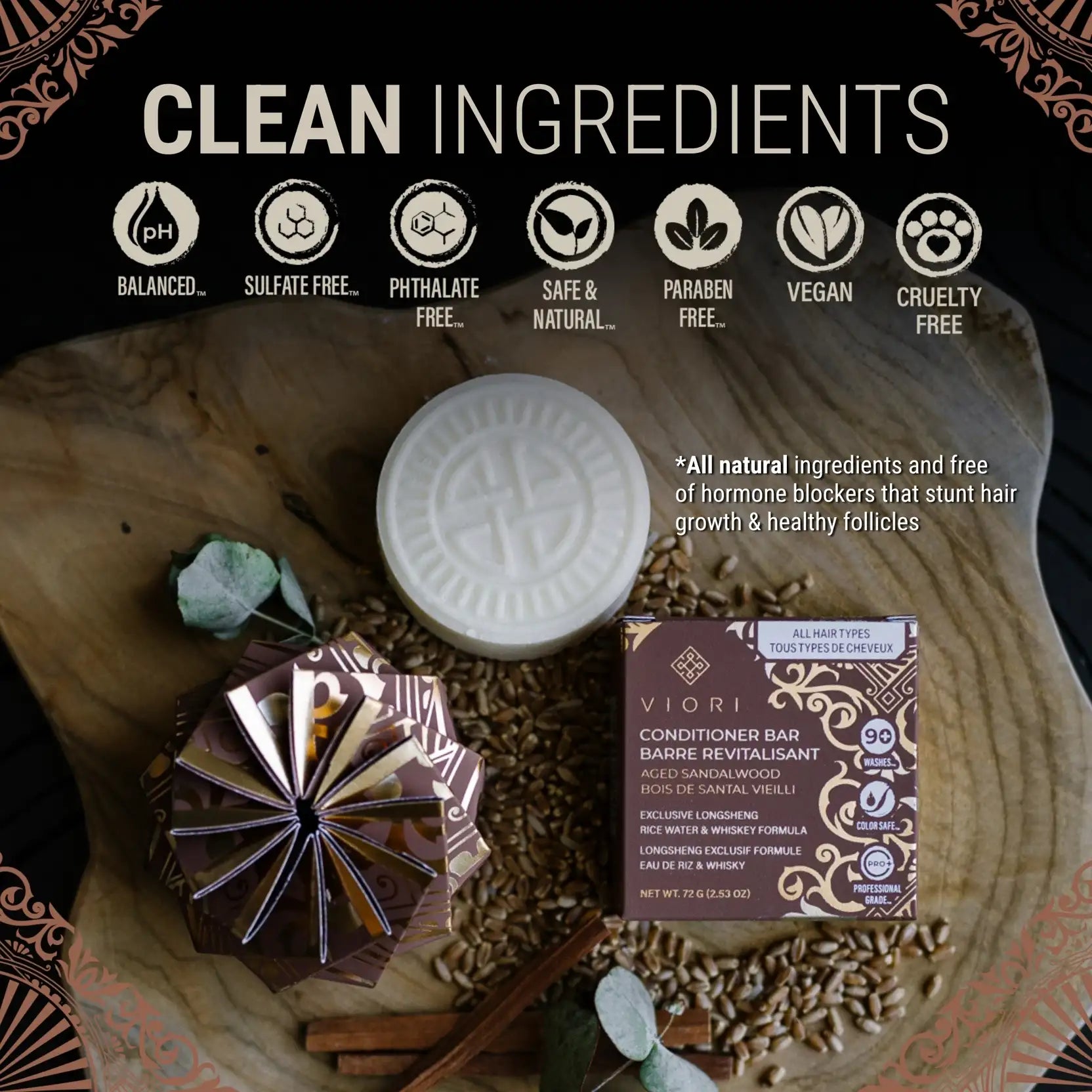 Mannen Shampoo Bar Viori Aged Sandalwood