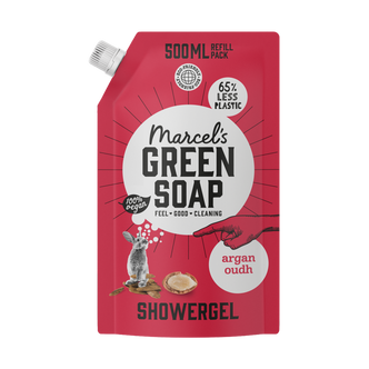 Argan & Oudh navul stazak Marcel's Green Soap voorkant