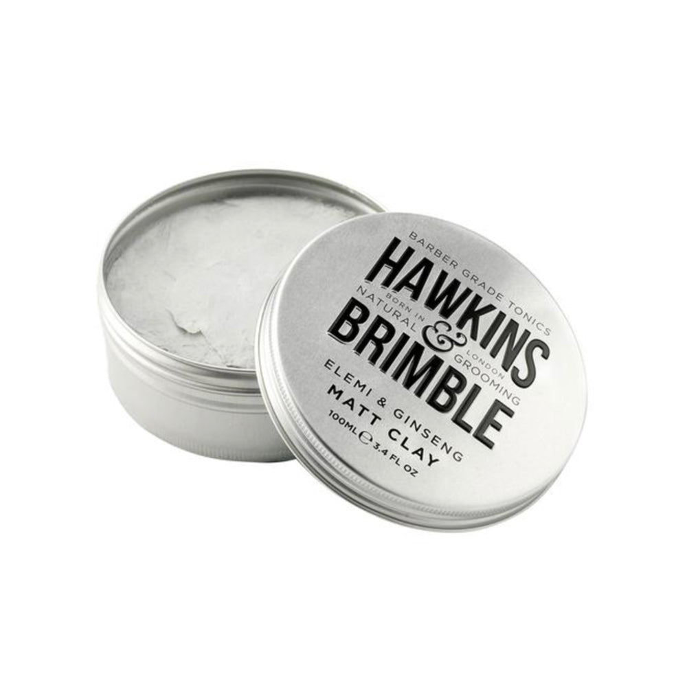 Opengemaakt blikje haarstyling Hawkins & Brimble