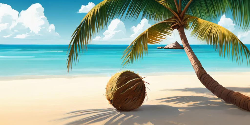 Kokosnoot gebruikt voor kokoszeep