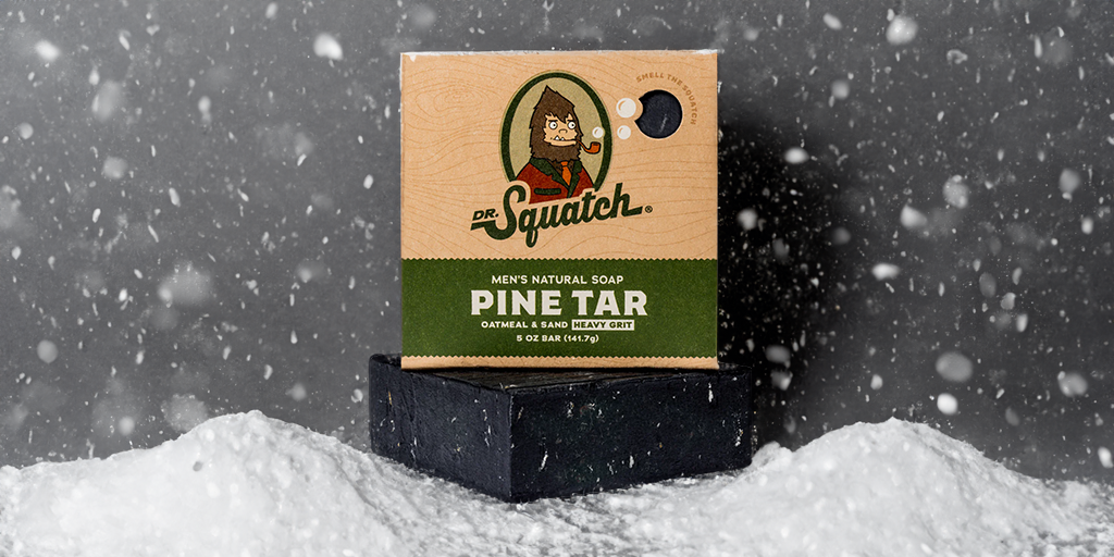Dr. Squatch in de winter