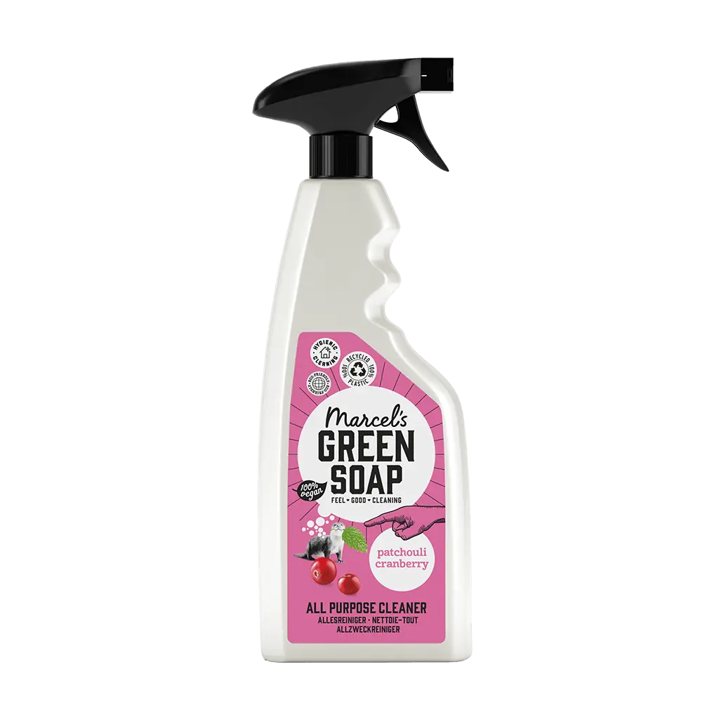 Marcel's Green Soap Allesreiniger Spray Patchouli & Cranberry 500ml voorkant