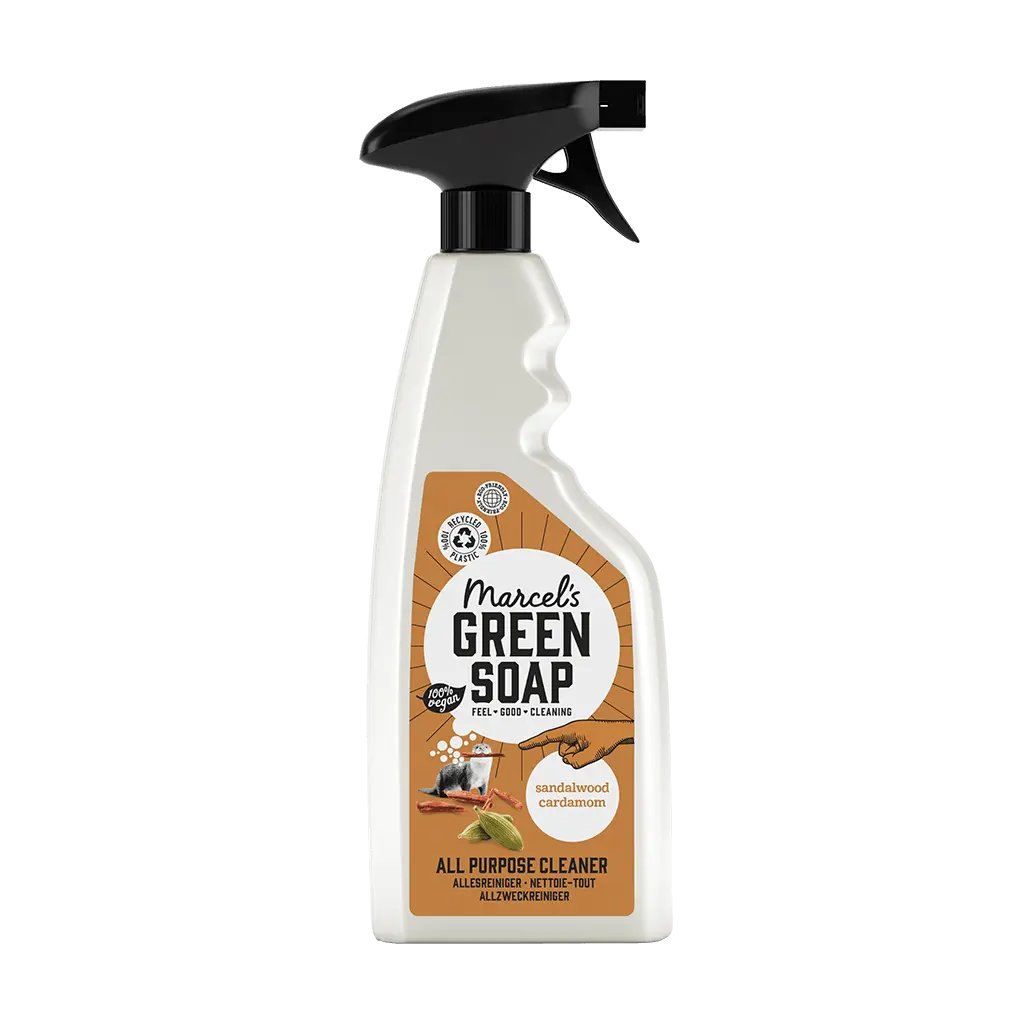 Marcel's Green Soap Allesreiniger Spray Sandelhout & Kardemom 500ml voorkant