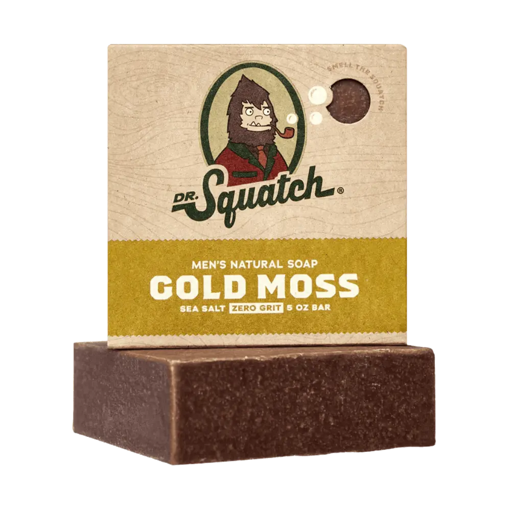 Dr. Squatch Bar Soap voor heren Douche Gold Moss