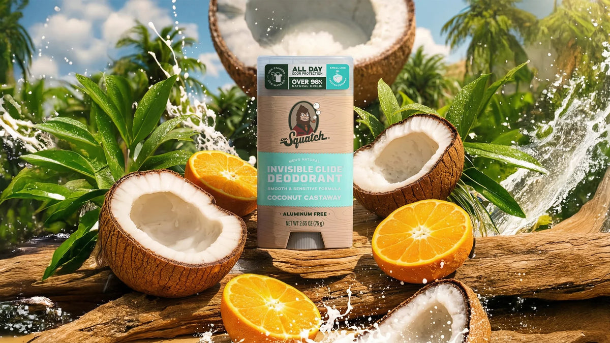 Dr. Squatch Deodorant Invisible Glide Coconut Castaway