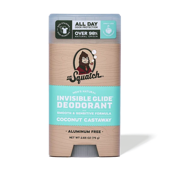 Dr. Squatch Deodorant Coconut Castaway Invisible Glide