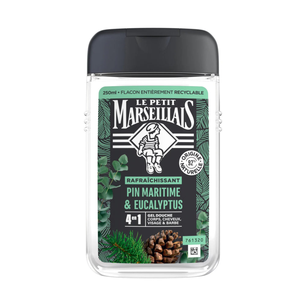 Le Petit Marseillais Maritime Pine Eucalyptus Douchegel voor Haar & Gezicht Shampoo