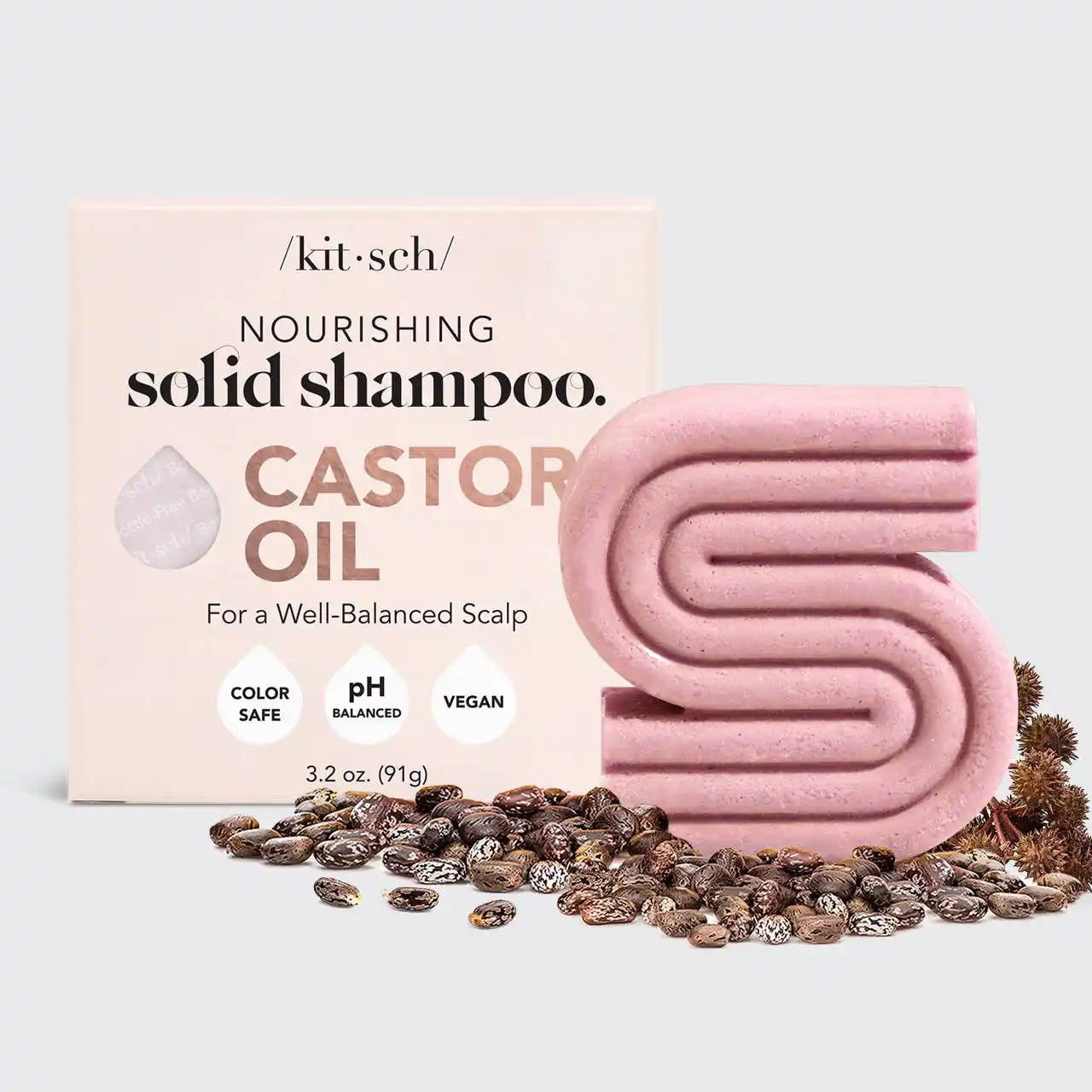 Nourishing Vaste Castor Oil Shampoo Bar van Kitsch
