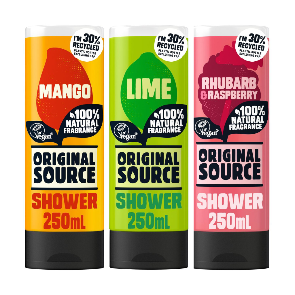 Original Source Mango, Lime & Raspberry Variety Pack 3 Stuks