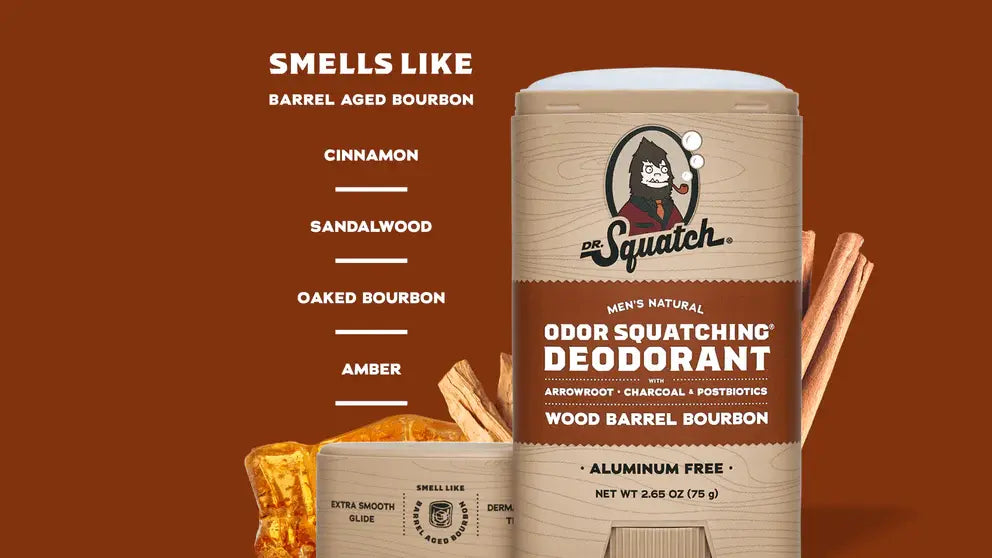 Wood Barrel Bourbon deodorant detailfoto