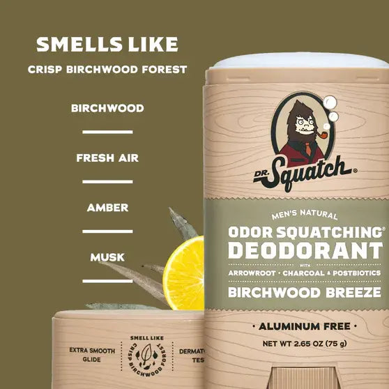 Birchwood Breeze Deodorant met amber & musk