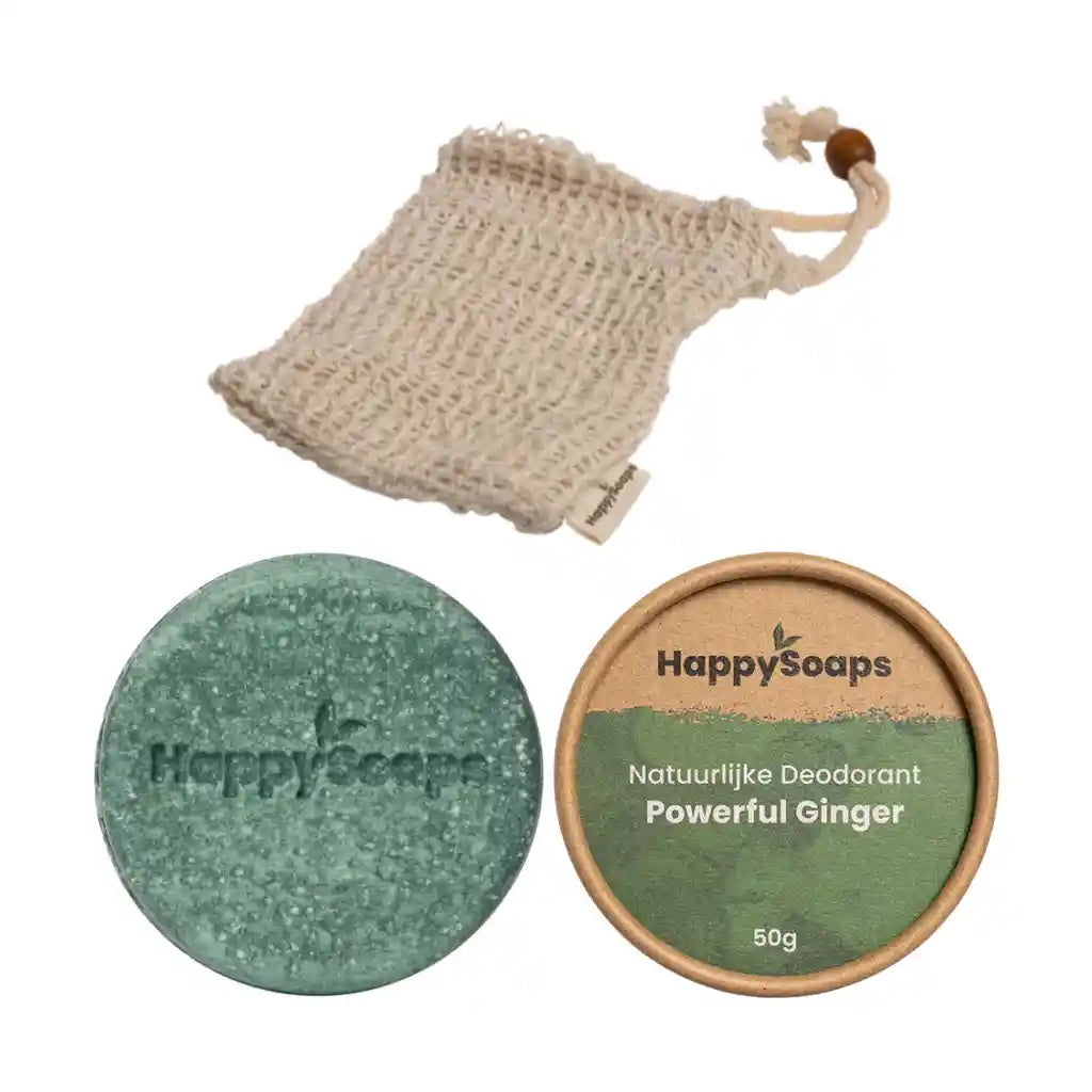 HappySoaps Powerful Ginger Cadeau- combipack