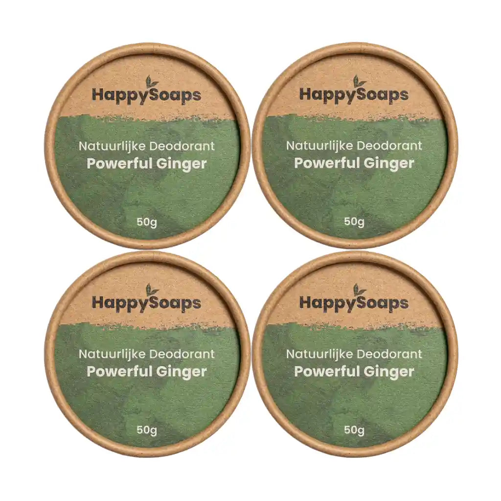 4x Natuurlijke Deodorant Powerful Ginger