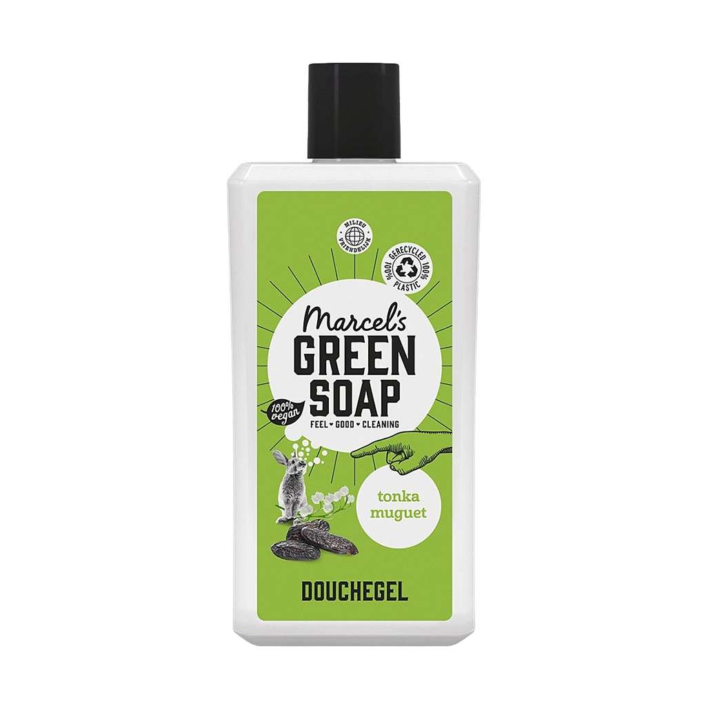 Marcel's Green Soap Tonka & Muguet Douchegeld Showergel 500ml voorkant