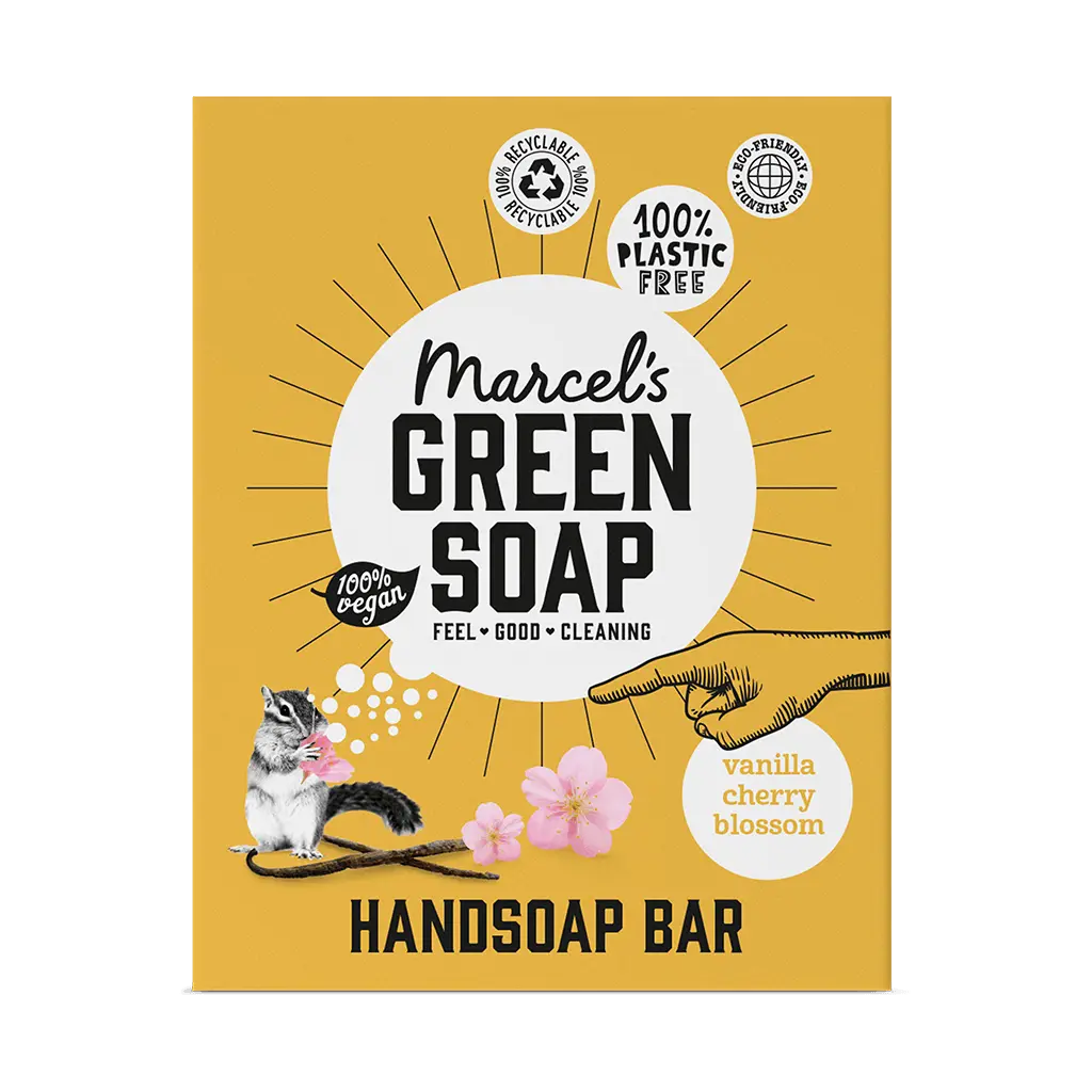 Marcel's Green Soap Handzeep Bar Vanille & Kersenbloesem 90gr