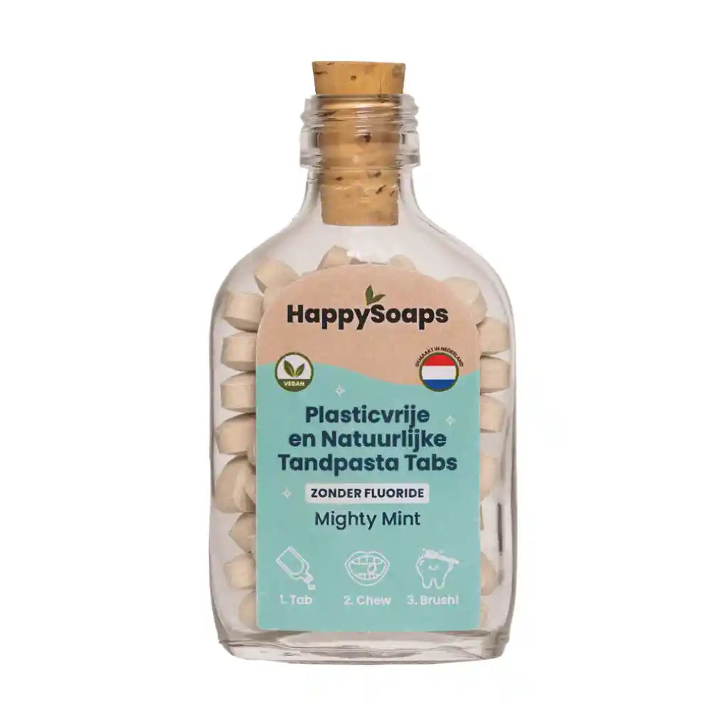 HappySoaps Tandpasta Tabs zonder fluoride